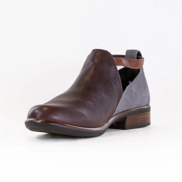 Naot Kamsin (Women's) Soft Brown/Grey Smoke/Chestnut Cutout Bootie US8 EU 39 NIB - Picture 4 of 14